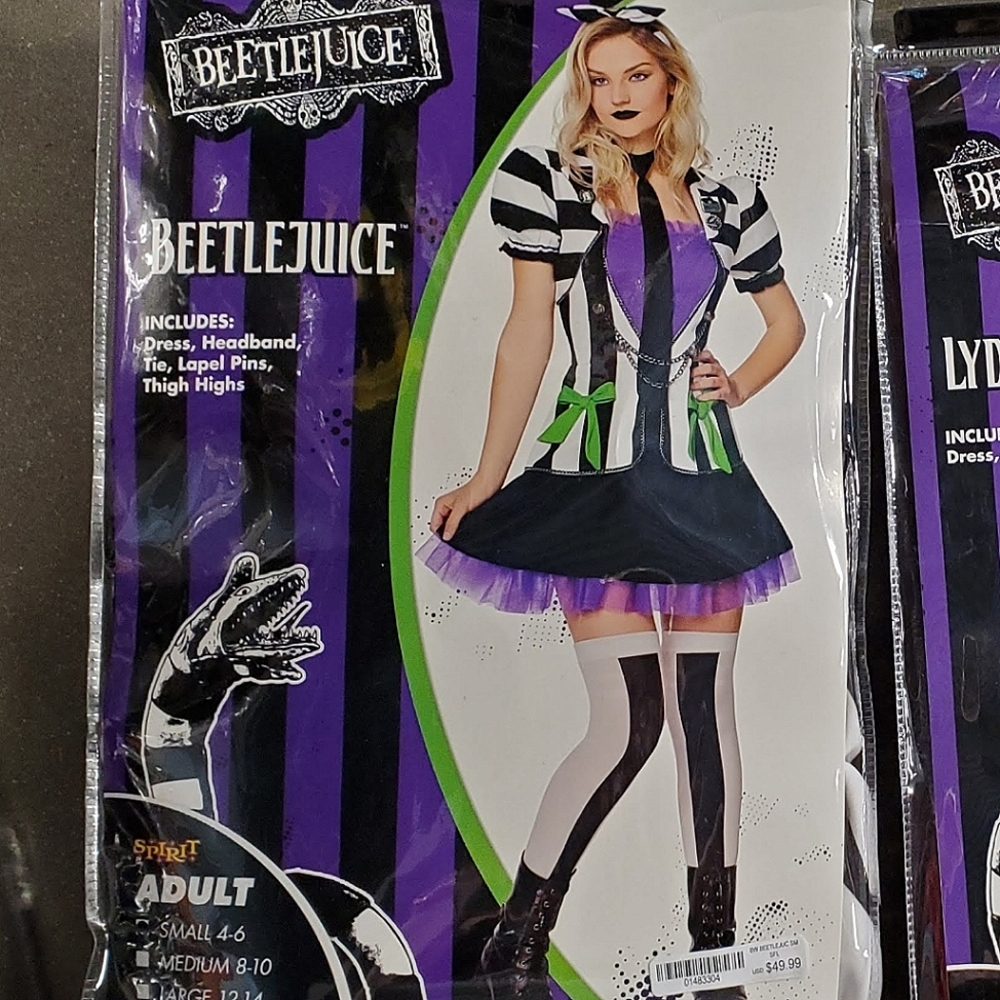 Adult Beetlejuice Costume Dress